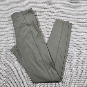 Lululemon Fast Free High Rise Leggings Women Sz 6 Grey Sage Athleisure Yoga